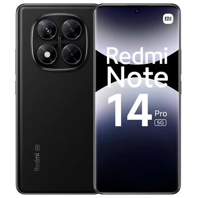 Xiaomi Redmi Note 14 PRO 5G 256GB 8GB RAM Dual Sim Black Garanzia Global Europa