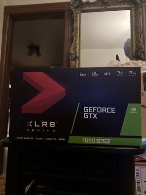 PNY XLR8 GeForce GTX 1660 SUPER 6GB GDDR6 Overclocked Edition Gaming GPU SEALED