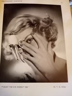 B4e Ephemer 1950 Buchbild was das Auge nicht sieht mit g Hiller 