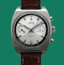 Vintage 1960's BUTEX Huge Swiss Chronograph Original Dial 