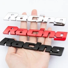 Auto Car Metal Rear Trunk Side Body Badge Sport 3D Racing Emblem Decal Sticker