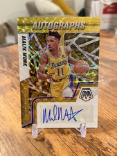 2021-22 Mosaic Basketball Auto #AM-MKM Malik Monk Gold #/10  LA Lakers 🔥📈