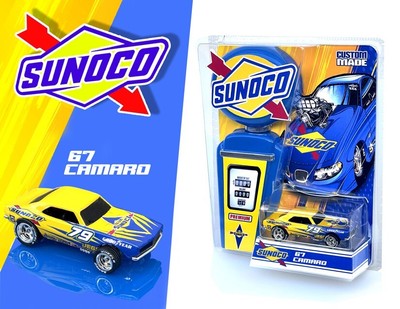 SUNOCO GAS  CUSTOM  HOT WHEELS 67 CAMARO   BY THE BOXMAN