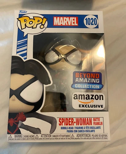Spider-Woman Mattie Franklin Marvel 2022 Funko Pop 1020 Amazon Beyond Amazing Le