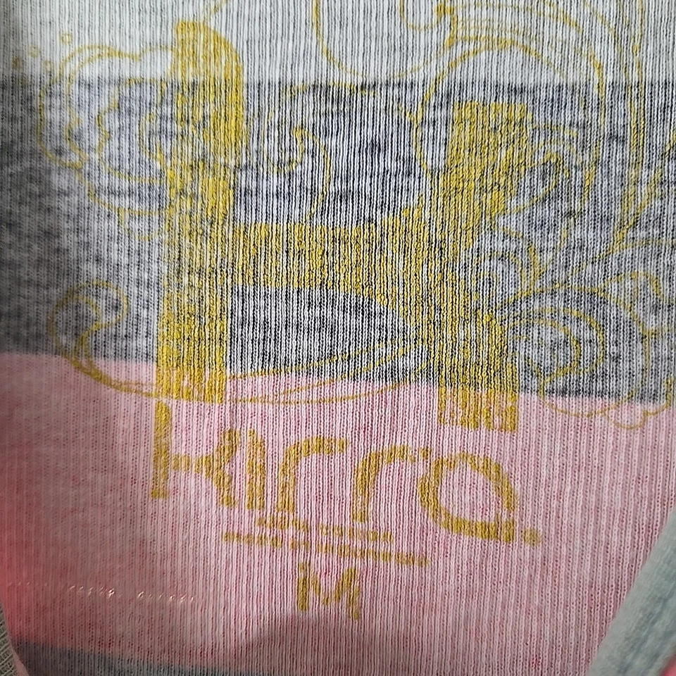 Camiseta sin mangas Kirra para mujer mediana a rayas arco iris ligera informal ropa de playa Foto 2 de 4