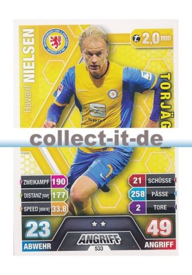 Match Attax Extra 14/15 - 533 - Havard NIELSEN- 2. Bundesliga Torjäger