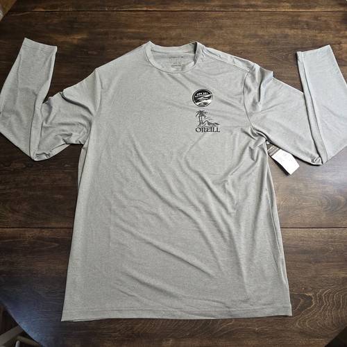 O'NEILL TRVLR UPF LANGARM TEE SHIRT - PARADICE, HERREN GR. M ~ GRAU MELIERT