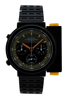 Seiko 42mm Original Aliens Ripley Black PVD Chronograph JDM Watch