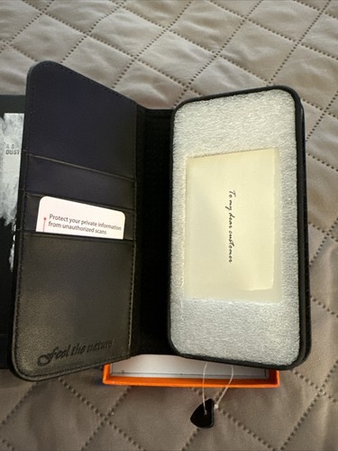SHIELDON Case for iPhone 15 Pro Max Genuine Leather Wallet Magnetic Cover - Zdjęcie 3 z 7