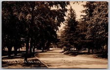 c1910s RPPC Campus Drive At Iowa State College AMES Iowa Rare ANTIQUE Postcard