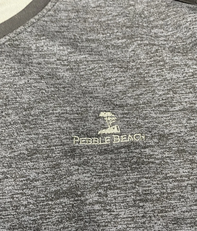 Pebble Beach мужской серый длинным рукавом V шеи размер рубашки M - Изображение 4 из 4