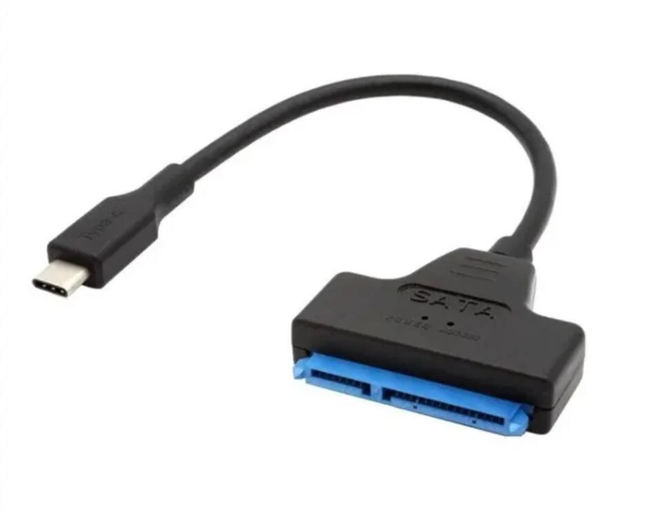 Cable Adaptateur USB -C à SATA 15+ 7 Pin  pour HDD ou SSD 2.5". Longueur 16CM - Photo 1/1