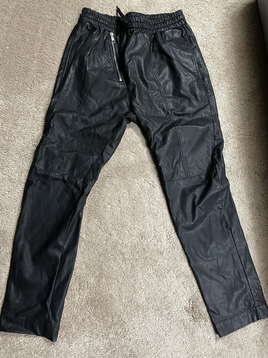 Rare Antony Morato faux leather joggers pants size Medium eBay