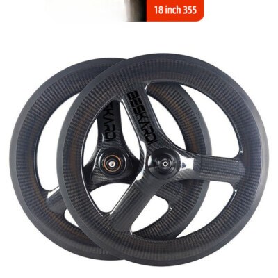 Brompton Folding Bicycle 18inch 355 Trispokes 3-7 Speed Carbon