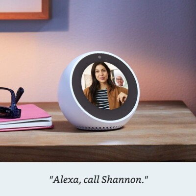NEW Amazon Echo Spot - Smart Assistant Alarm Clock - White - with
