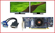 Dell OptiPlex SFF Slim GX620 330 360 380 390 740 745 Dual Monitor VGA Video Card