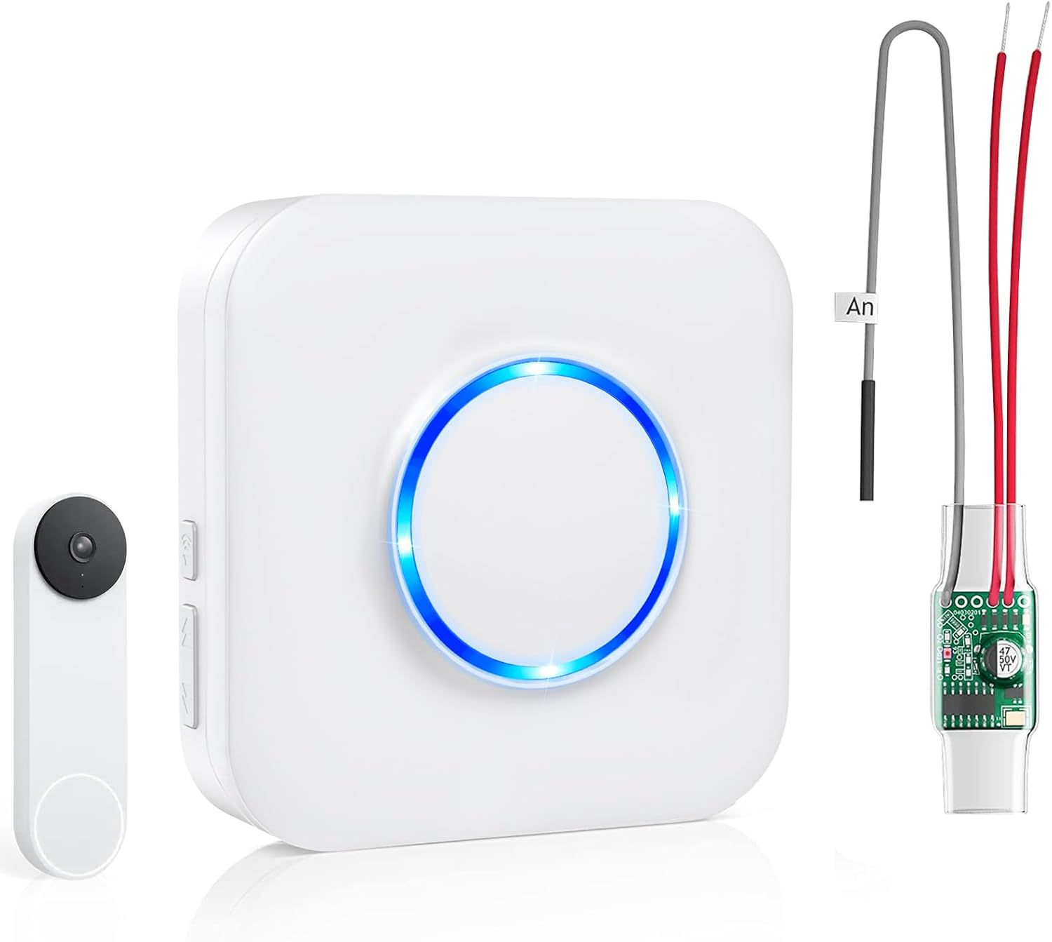 Satisure Wireless Chime for Google Nest Doorbell Wired 2nd Gen