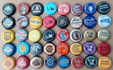 40 different craft beer bottle caps - lot aa ...