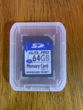 64 GB SD Card Security Digital SD Card Memory Card High Speed with case