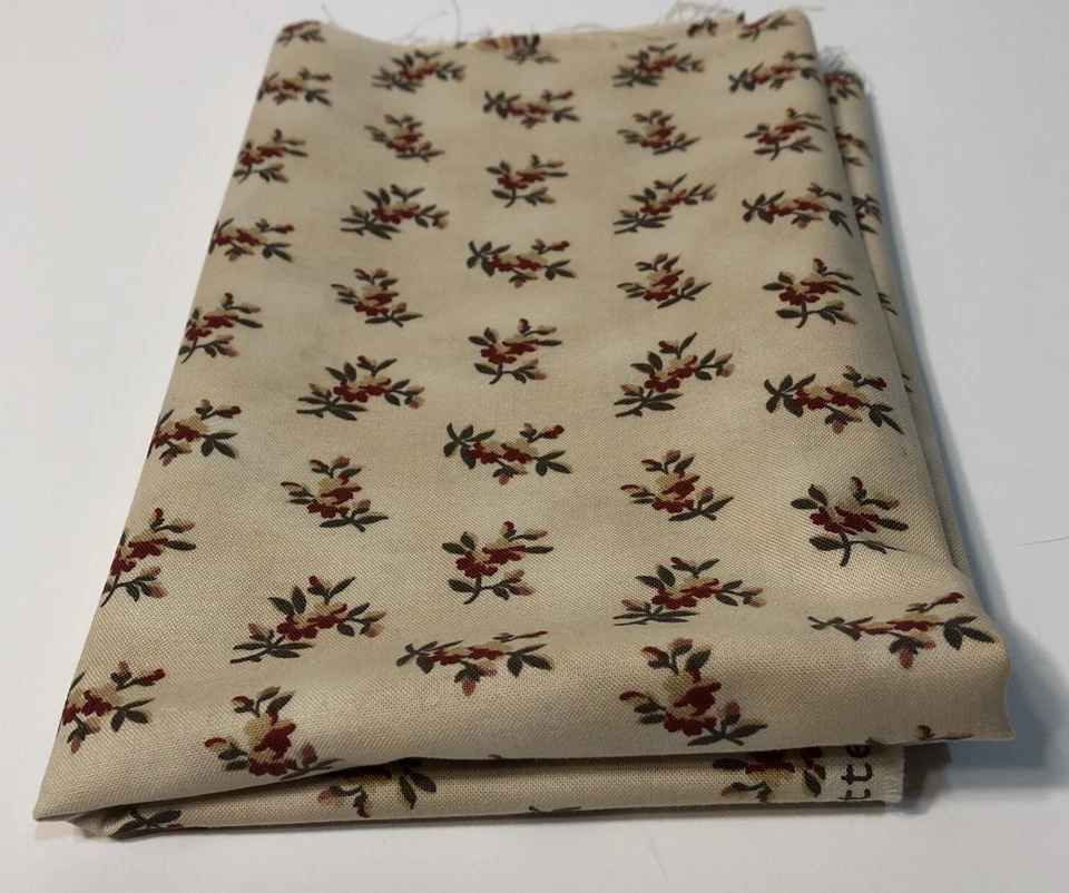 Richmond Reds 8301 By Barbara Brackman Moda 1 Yard Cut Quilting Fabric Craft - Image 2 of 4