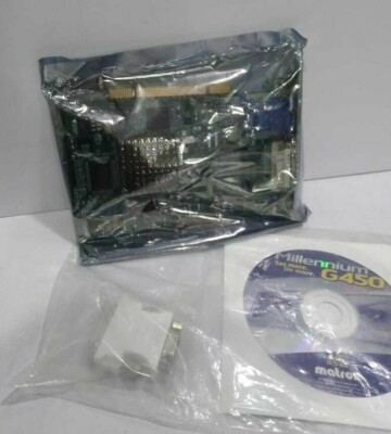 Matrox 7003-0301 Rev A Video Card PCB Millenium G450 PCI Dual VGA Connector
