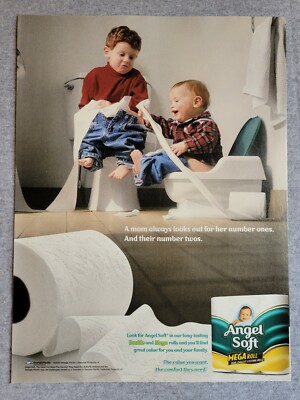 2008 Magazine Advertisement Page Angel Soft Mega Roll Toilet Paper