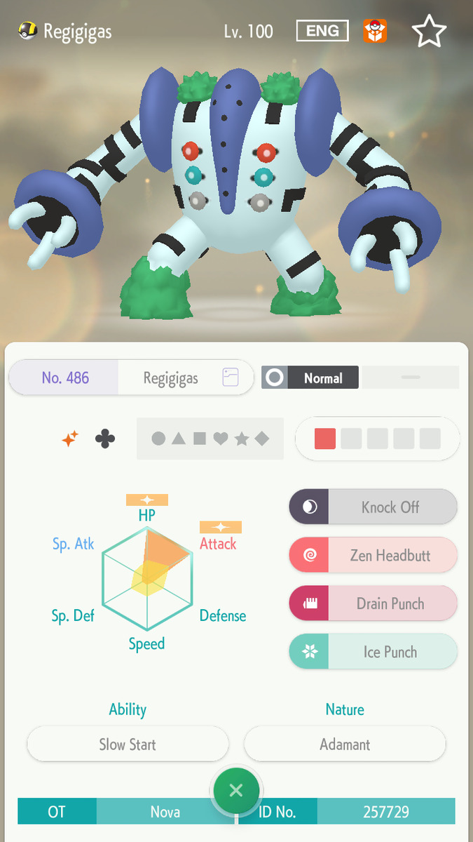 Pokemon HOME // Shiny Regigigas Regirock Registeel Regice 6IV -  Israel