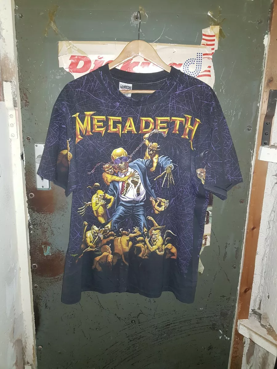 Megadeth t shirts vintage discount