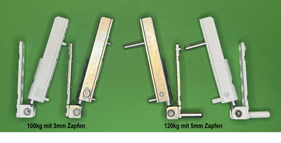 Maco Ecklager Eckband Ecklagerband 100kg oder 120kg in silber oder weiß
