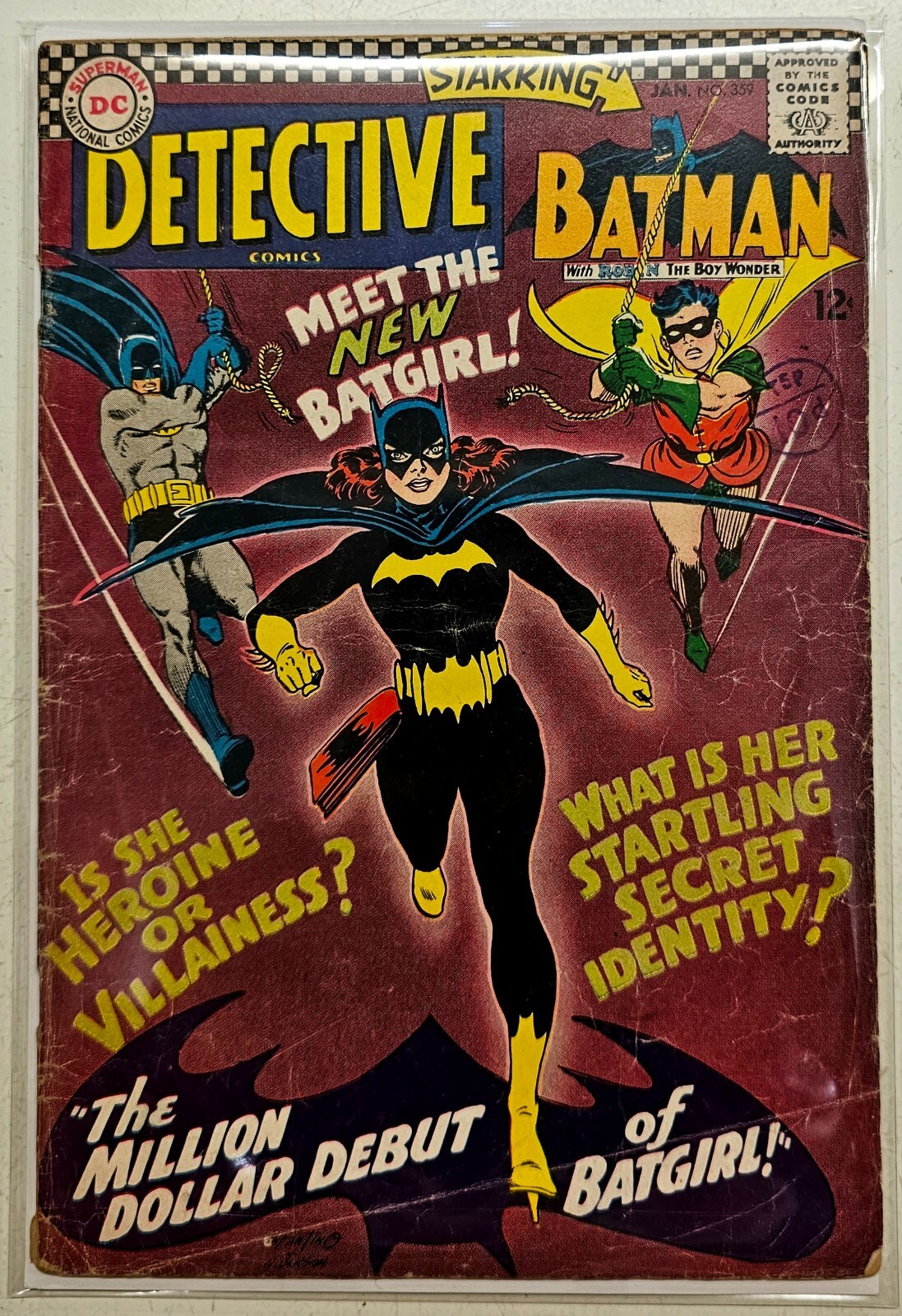 Silver Age DC Detective Comics Key Issues 359 1st Batgirl High Grade