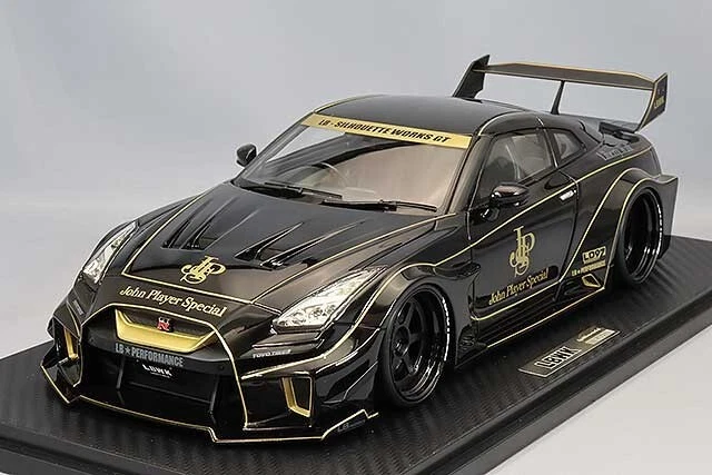 1/18 IG ignition #IG2359 LB-Silhouette WORKS GT Nissan 35GT-RR Black JPS