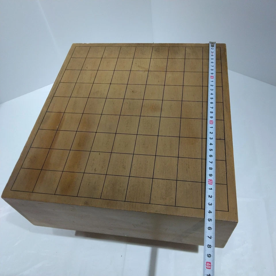 Vintage Japanese Chess Shogi Wooden Board Only 12.2x13.8x8.7in 204.2oz W/Legs FS - Image 3 of 4