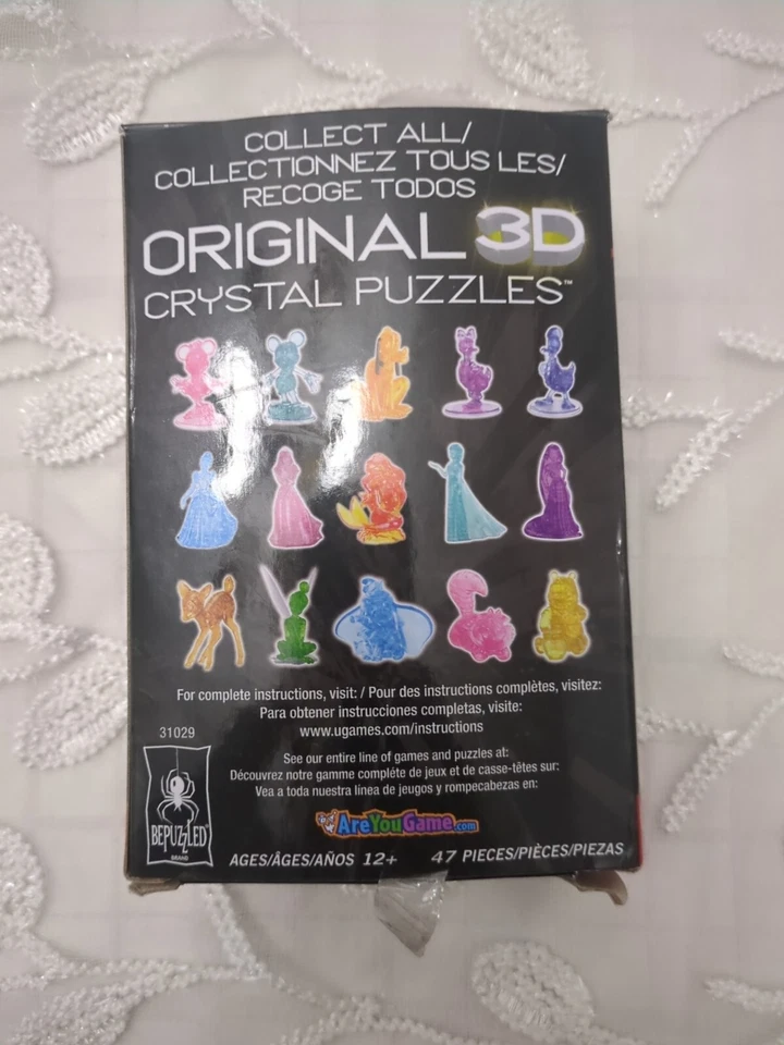 Rompecabezas de Cristal 3D Original Mickey Mouse Nivel 1 Negro BePuzzled Faltan Artículos. Foto 3 de 4