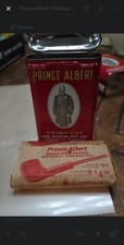 Vintage Prince Albert Tobacco Tin w/ RARE Original Briar Pipe Coupon Insert