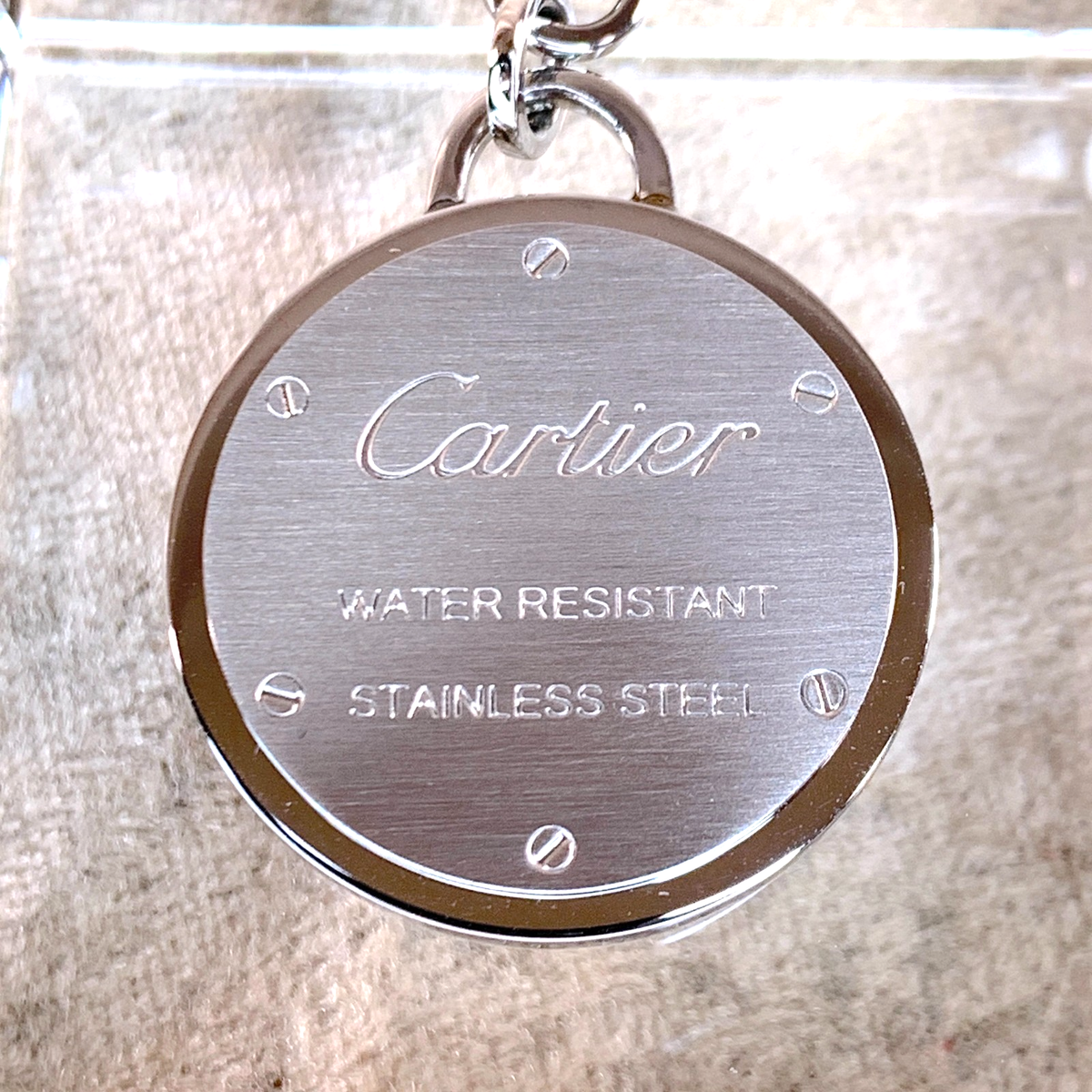 Cartier Key Ring Key Charm Water Resistant Stainless Steel with