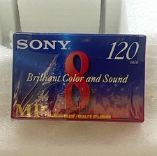 Sony Video8 Standard Size Recordable Camcorder Tape 120 Min P6-120MP