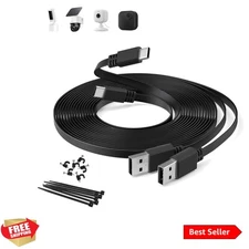 USB A to USB C Cable 20FT 2Pack,Extra Long Flat USB C Extension Charging Powe...