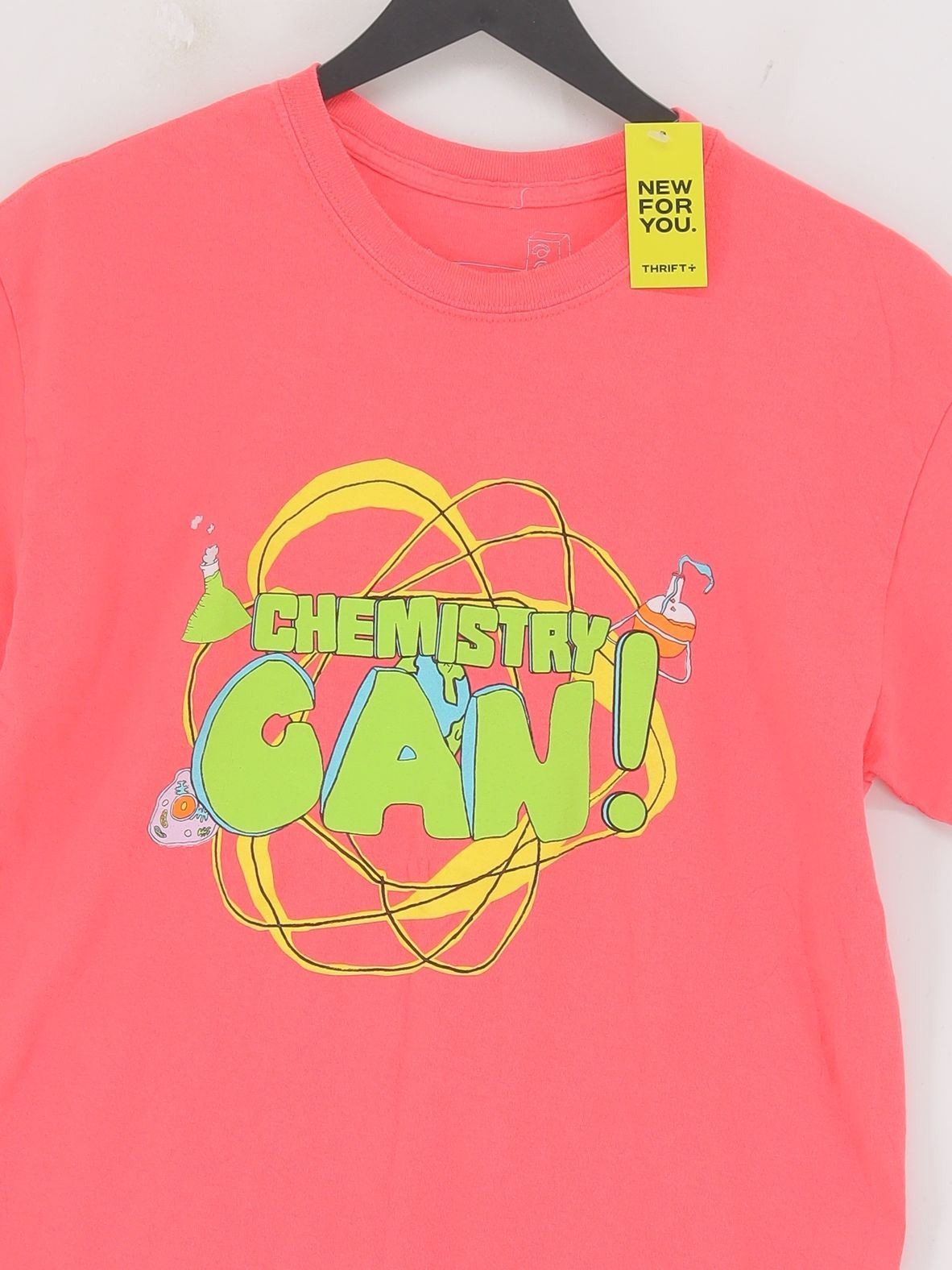 T shirt uomo chimica M rosa grafica 100% altra basic