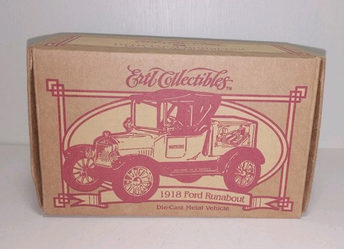 Vintage 1996 ERTL 1918 "Ford Runabout" pressofuso auto/banca WATKINS serie da collezione  - Foto 13 di 22