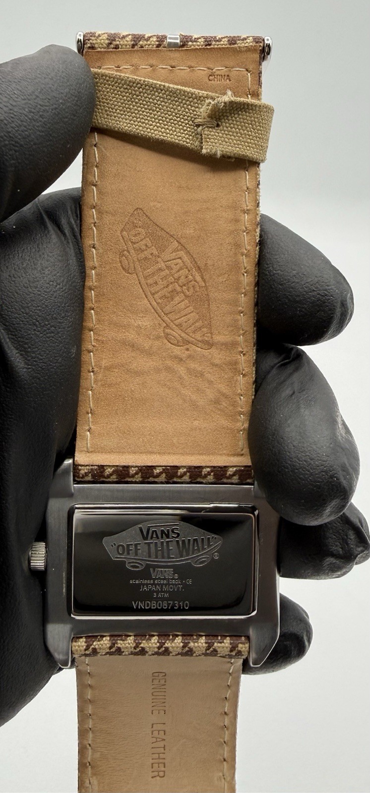 Vans Off The Wall Rectangular Watch Brown Leather… - image 9