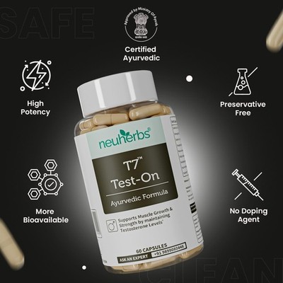 ORIGINAL Neuherbs T-7 Test-On #1 testo booster for men #bigger#wider#larger
