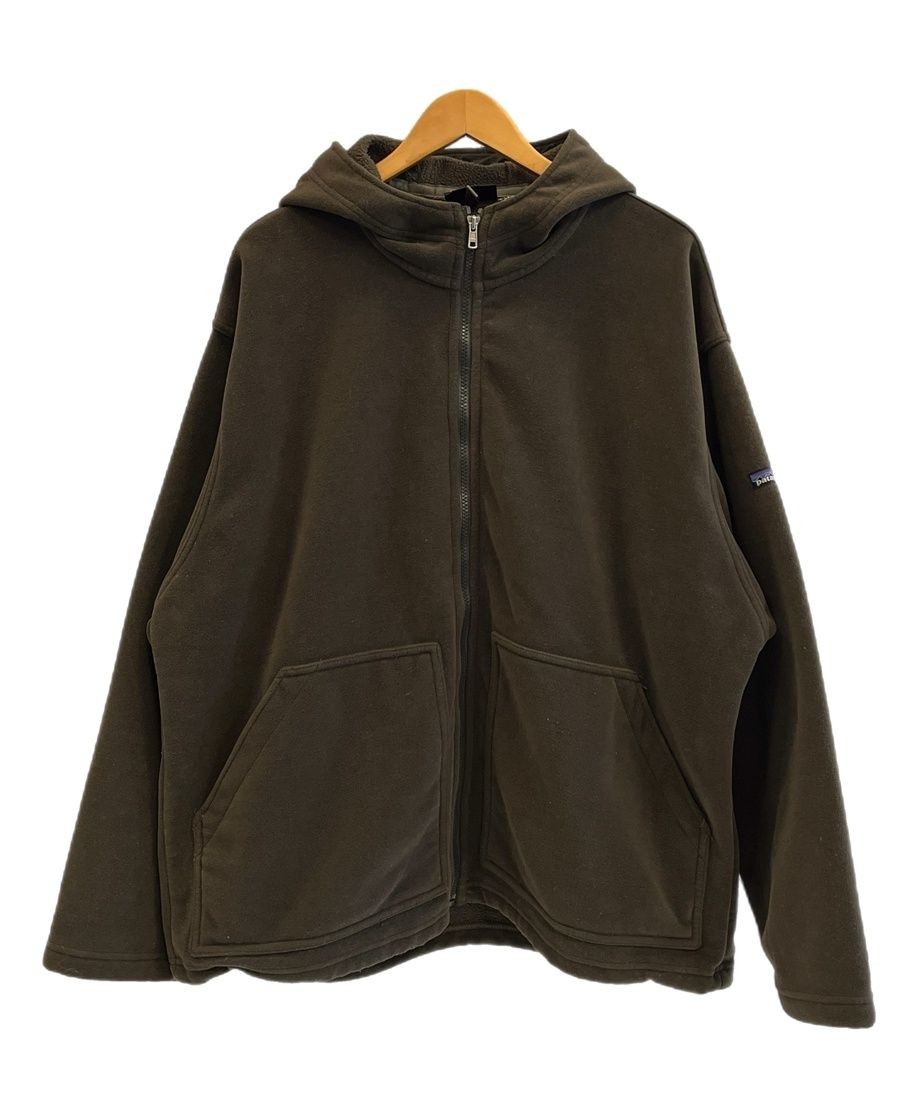 Patagonia Wind Zone Synchilla Fleece Hoodie Jacket Khaki XL Used From Japan