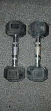2.5kg Hex Hand Weights Rubber Chrome Hexagonal Dumbbells, 5kg Total