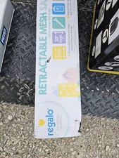 Regalo Fabric Retractable Baby Gate - Gray