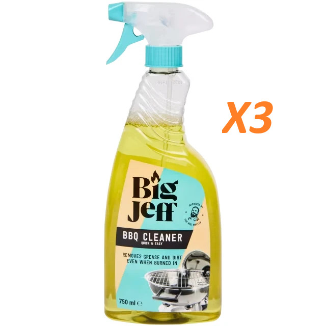 Nettoyant pour barbecue dégraissant liquide puissant en flacon spray pulvérisateur 750 ml x3