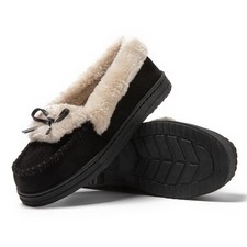 Moccasins Women's Classic Boat Shoes Flat Loafers Comfort Sailing Shoes Lady...