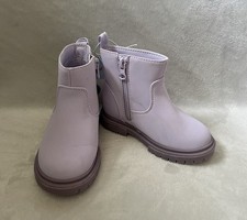 Cat Jack Boots Toddler Girls Sz 8 Flora Purple Zipper Shoes Flaw