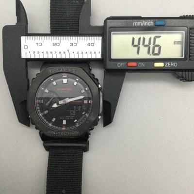 Casio G-Shock Mens Watch 45mm Black Analog Digital Nylon Strap