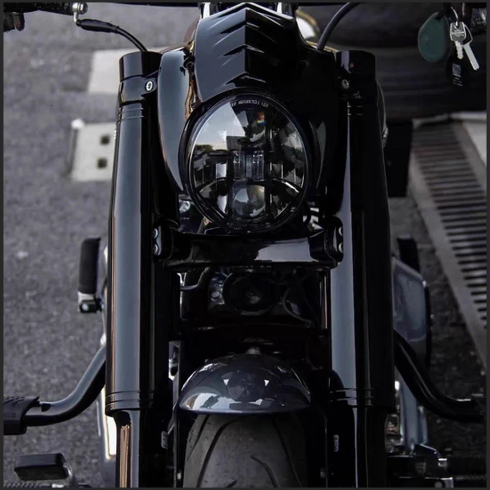 Funda protectora de horquilla cubierta amortiguador de una pieza para Harley Breakout Softail Foto 2 de 4