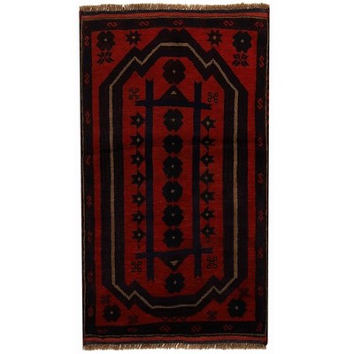 Authentic Balochi Rug Traditional Area Rug 4.4x2.8 ft